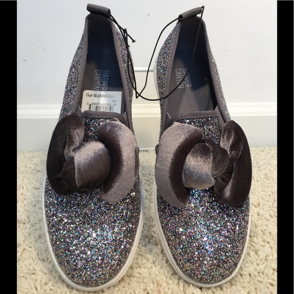 NWT Harper Canyon Girls Christie Glitter Slip-0n - Picture 6 of 8